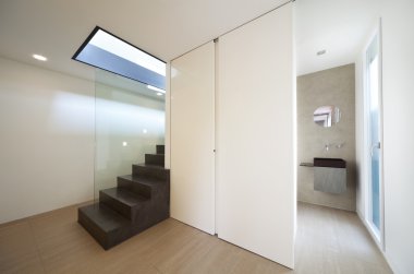 Modern güzel bir daire, açık alan