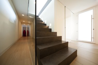 Modern güzel bir daire, açık alan