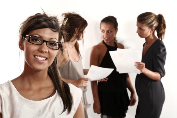 Young businesswomen isolated on white background — Stock Photo, Image