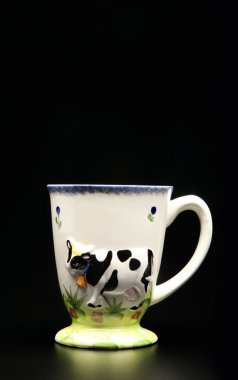 fincan izole siyah süt için