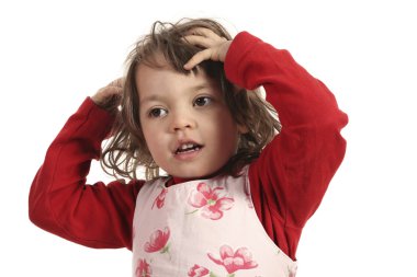 güzel küçük kız portresi