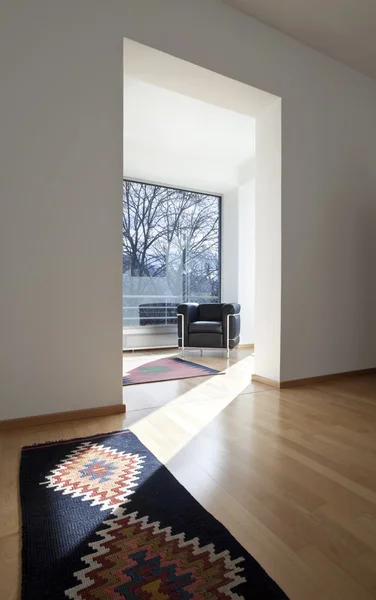 Interiér moderního bytu, prázdný pokoj — Stock fotografie