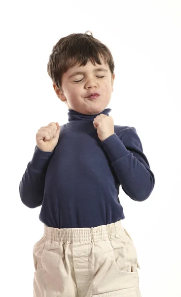 Portrait of funny little boy — Stock Photo, Image