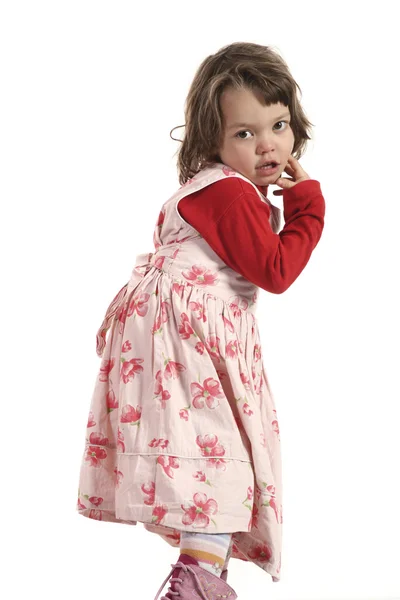 Portrait of beautiful little girl — Stock Photo, Image