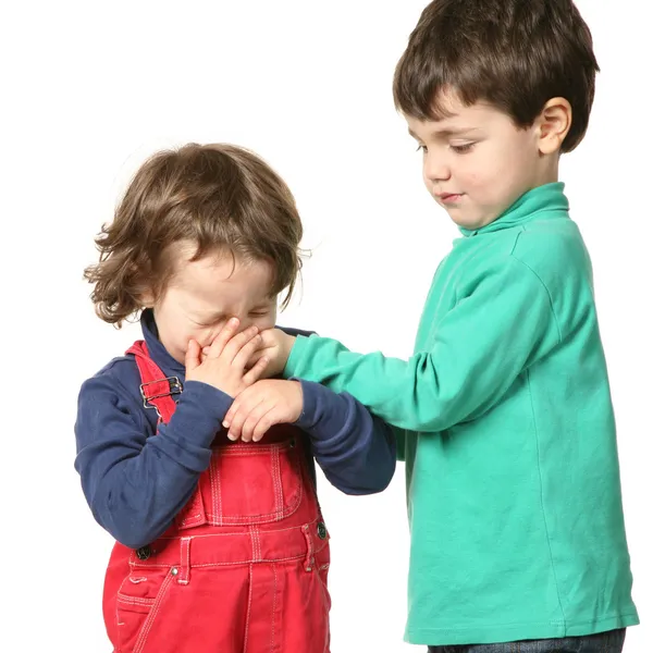 Retrato de hermano y hermana — Foto de Stock