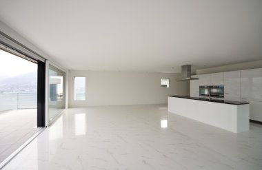 Modern bir evin güzel iç mekanı.