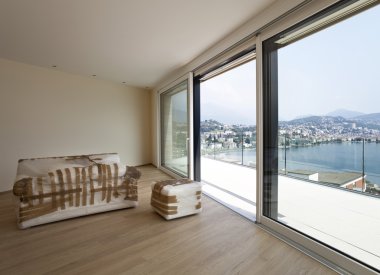 Yeni daire, iç, boş oda