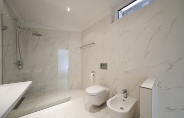 modern bir ev, güzel iç banyo