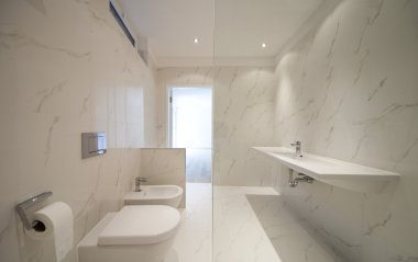 modern bir ev, güzel iç banyo