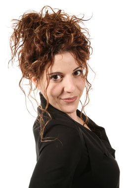 Güzel iş kadını.