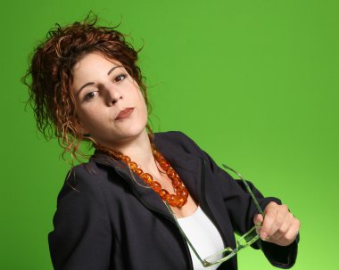 Gözlüklü kadın Yöneticisi