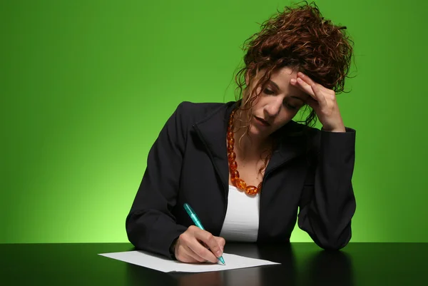 Retrato de mulher de negócios — Fotografia de Stock