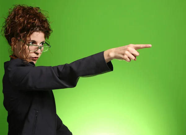 Manager woman with glasses — Stock Photo, Image