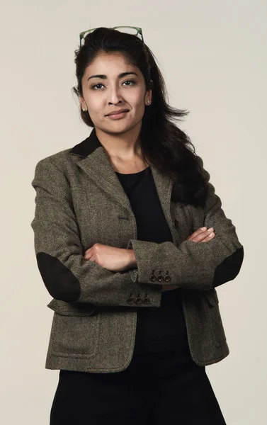 Retrato de la mujer en la carrera — Foto de Stock