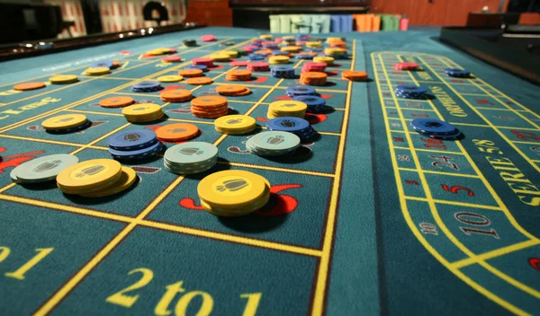 Tabela dla ruletka kasyno — Zdjęcie stockowe