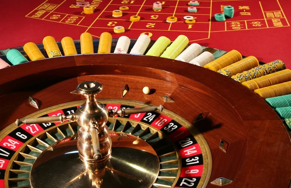 Рулетка в казино — стоковое фото