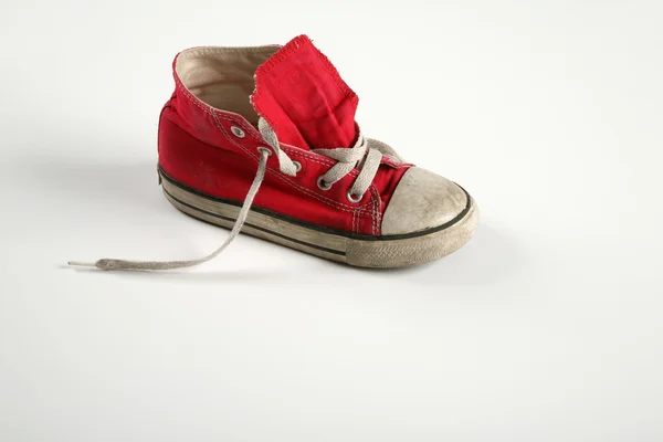 Zapato viejo rojo — Foto de Stock