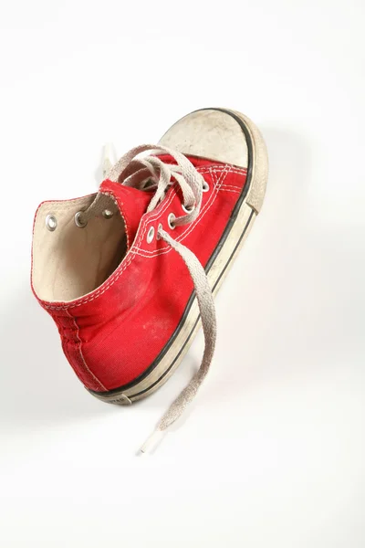 Zapato viejo rojo — Foto de Stock