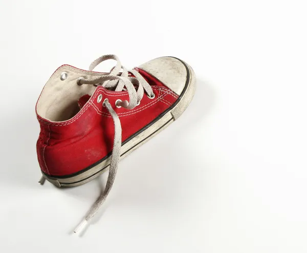Red old shoe — Stock Photo, Image
