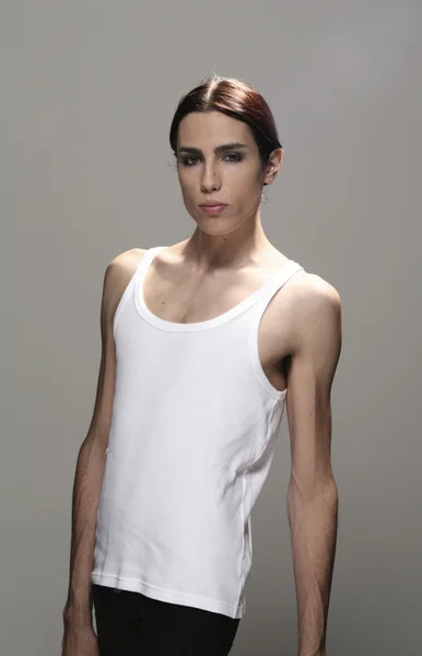 Androgyner Mann — Stockfoto