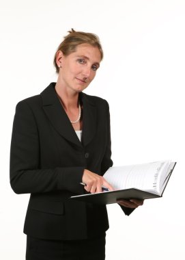 belgeler ile başarılı iş kadını