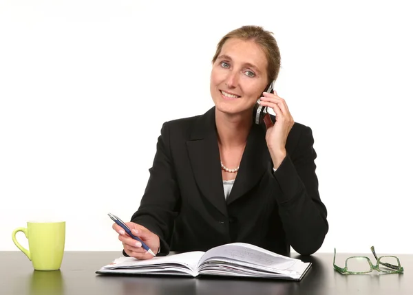 Imprenditrice sul posto di lavoro — Foto Stock