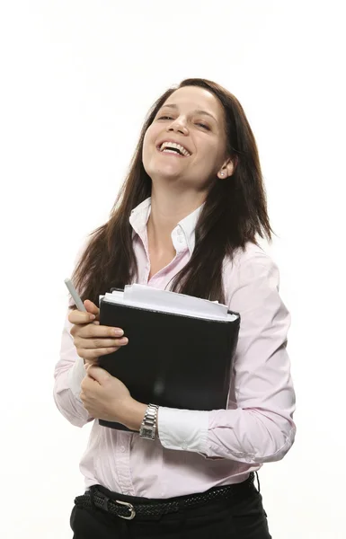 Businesswoman laughing — Stock Photo, Image