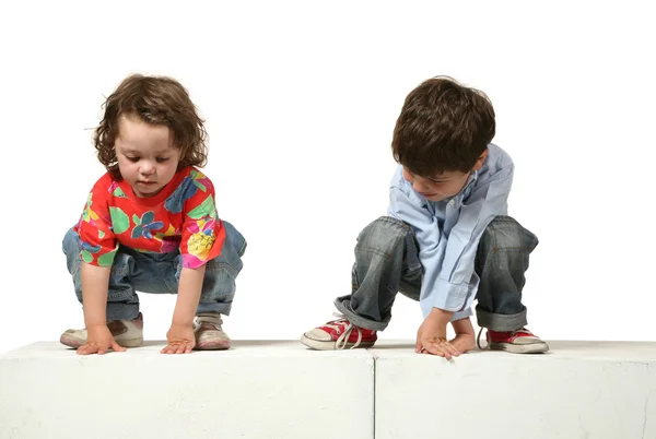 Portrait of a brother and sister — Stock Photo, Image