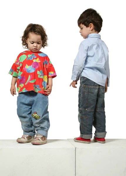 Retrato de un hermano y una hermana — Foto de Stock