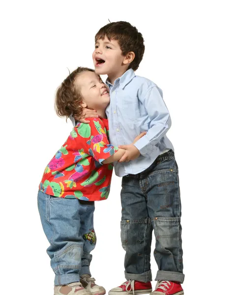 Retrato de un hermano y una hermana — Foto de Stock