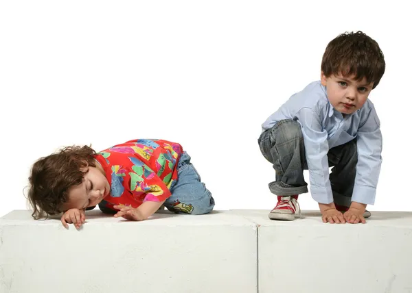 Retrato de un hermano y una hermana — Foto de Stock