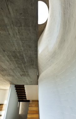 İç modern villa, duvar perspektif