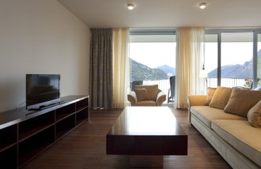 İç modern tuğla ev