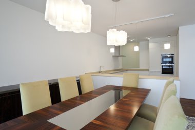 İç modern tuğla ev