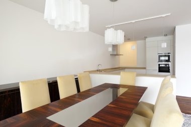 İç modern tuğla ev