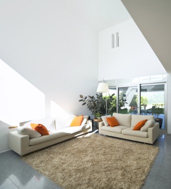 İç modern tuğla ev