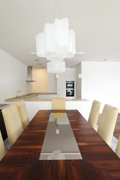 Interieur moderne bakstenen huis — Stockfoto