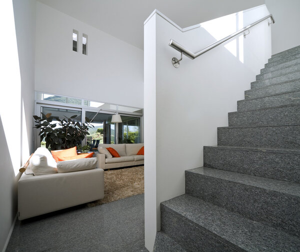 Interior modern brick house