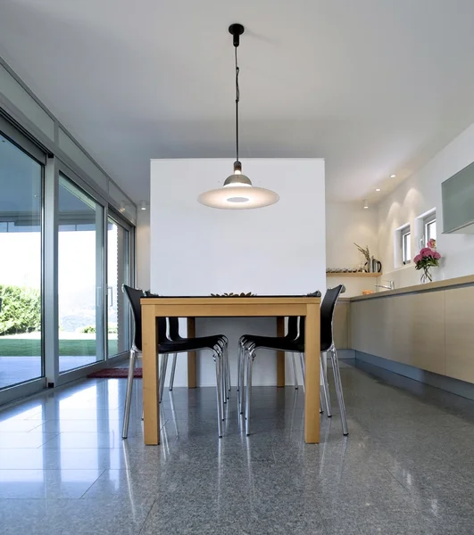 Interieur moderne bakstenen huis — Stockfoto