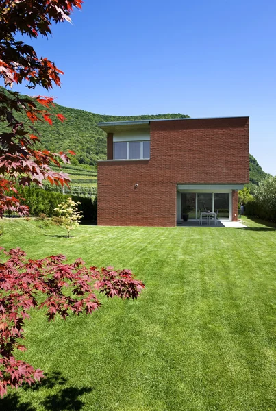 Modern brick house — Stock Photo, Image