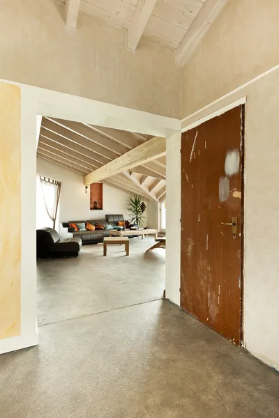 Interior new loft, shabby hall — Stock Image Interior new loft, shabby hall Stock Image