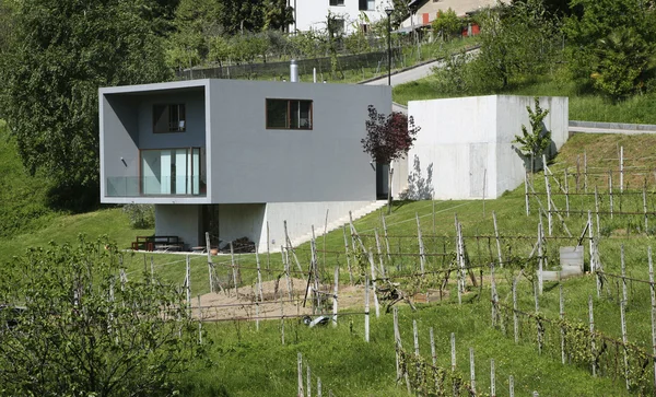 Modern house surrounded by nature — Stock Photo, Image