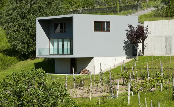 Moderne hus omgivet af natur - Stock-foto