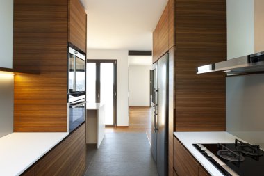 Modern boş daire, mutfak