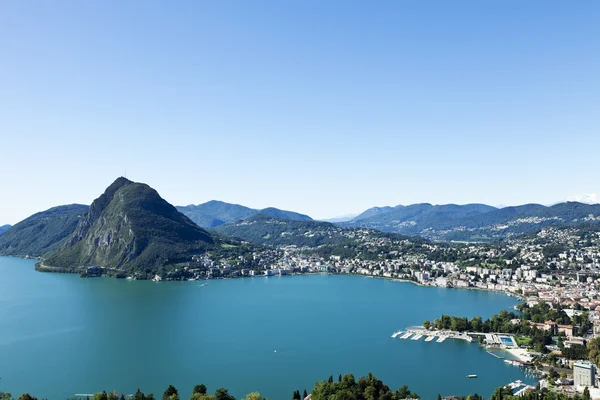 Lago de Lugano — Foto de Stock
