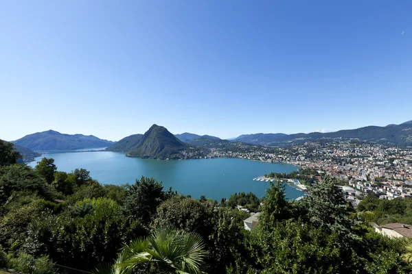 Lago Lugano — Foto de Stock