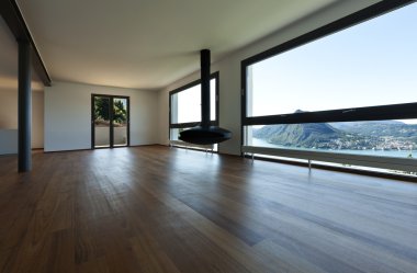 Modern Daire, geniş oturma odası