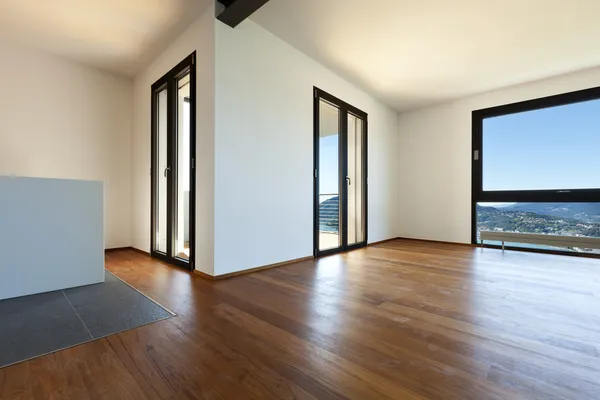 Modern lägenhet, stort rum — Stockfoto