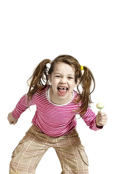 Little girl, lollipop — Stock Photo, Image