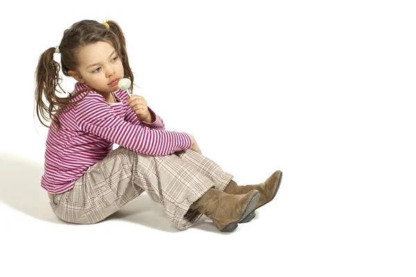 Little girl, lollipop — Stock Photo, Image